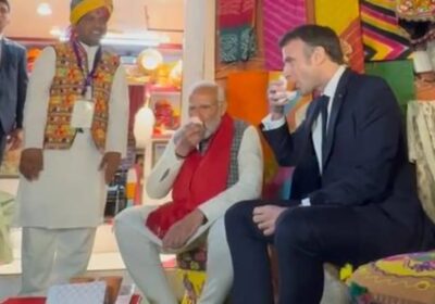 मोदी ने पिलाई फ्रांसीसी राष्ट्रपति को चाय | Republic Day | Election 2024 | #Shorts | Sach Ki Raftar